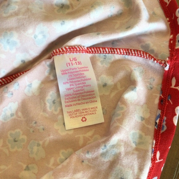 No Boundaries Juniors Red Floral Sleeveless Lace V-Neck Cami Tank Top Size Large - Picture 9 of 9